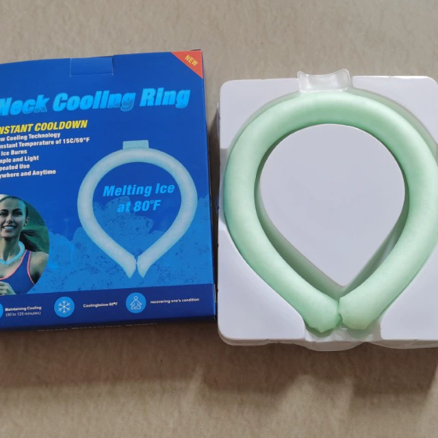 Защита от жара летом 28 ℃ Barcuttraine Hanging Neck Physical Cooling Ice Cool Circle Ice Neck Sports Outdoor Cool Sense Circle Ice Circle Circle