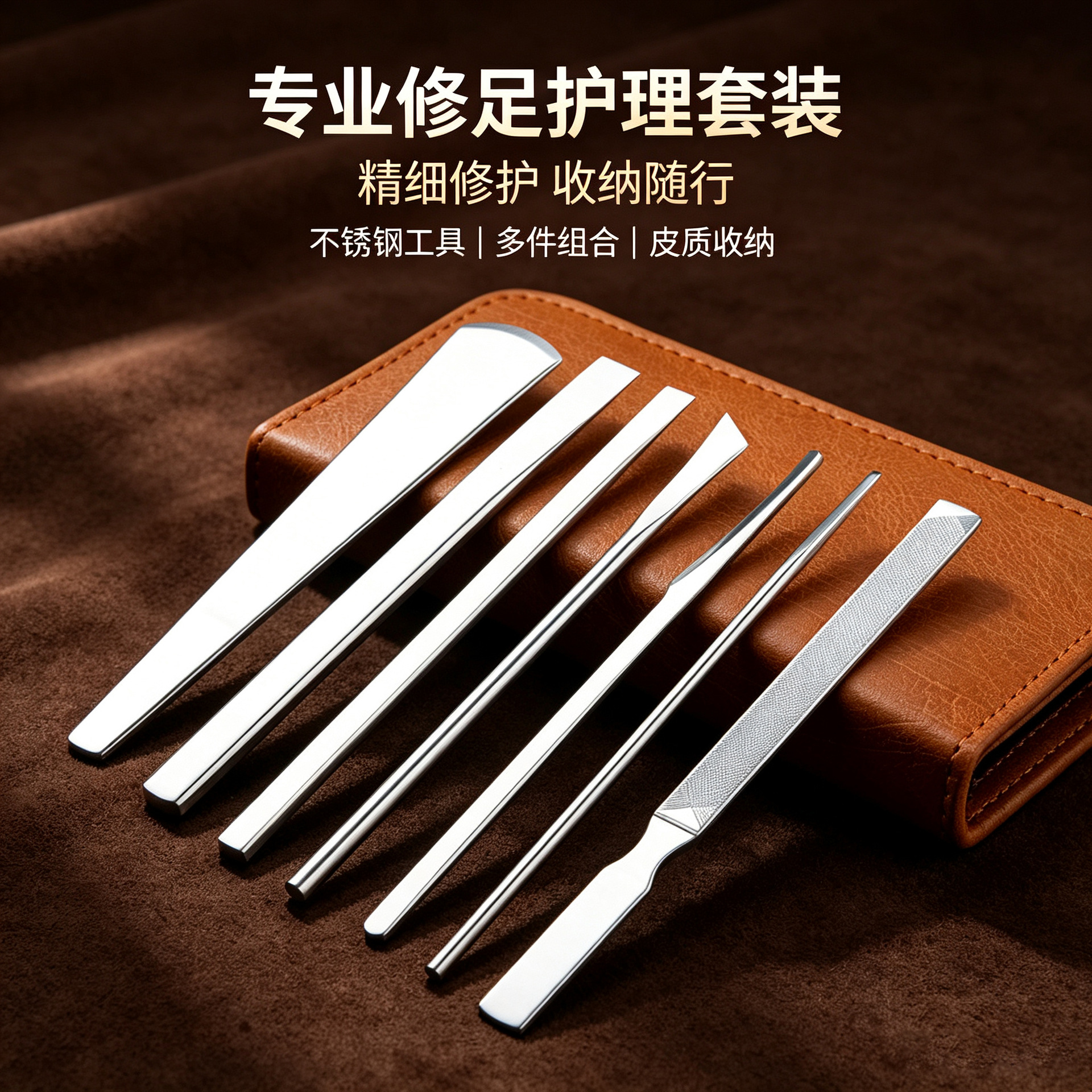 Stainless Steel Mirror-Polished Pedicure Knife, Dead Skin and Callus Removal Tool, Yangzhou Three-Knife Dermabrasion Set, Professional Pedicure Knife