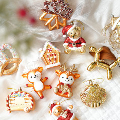 クリスマス装飾バルーン犬ペンダントクリスマスツリー装飾スノーフレークハウスペンダント装身具ガーランドアクセサリー