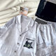 Pajamas Men's Summer Ice Silk 2025 New Short-sleeved Thin Cardigan Casual Youth Silk Home Clothes suit