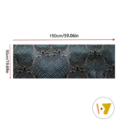 Car roof lining Car Fabric Car Roof Fabric - textured-blue