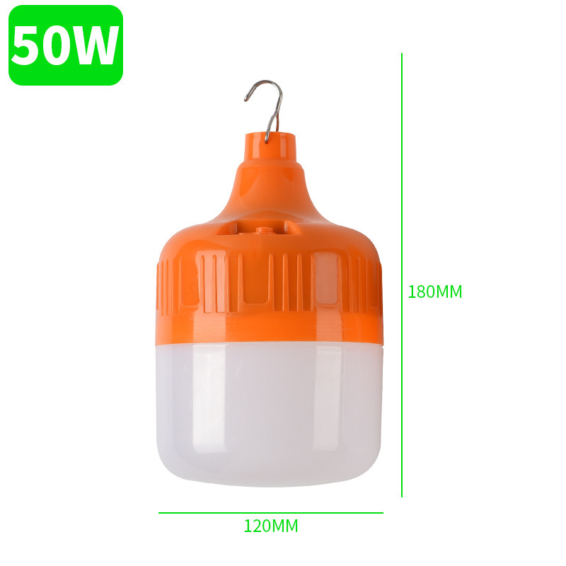 LED recargable Luz de bulbo puesto de mercado de noche de iluminación del hogar apagón luz de emergencia acampar al aire libre bombilla de iluminación