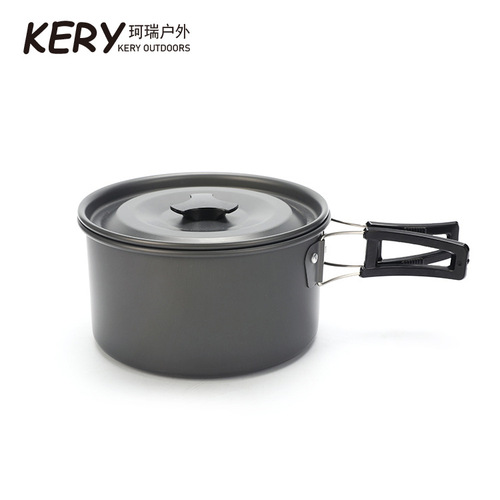 Outdoor supplies outdoor pot single coffee pot outdoor single pot black handle