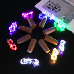 クリスマスワインボトルストッパー銅線ランタン LED 雰囲気ライト暖色ライトストリングギフト装飾フラワーギフトボックス装飾