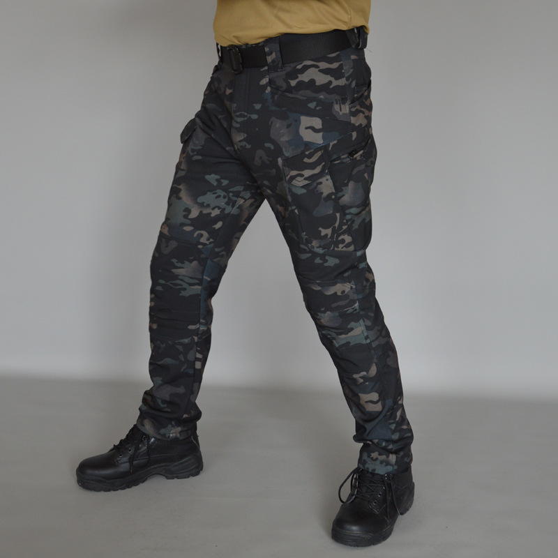 Transfronterizo arcontes x7 pantalones tácticos hombres otoño y invierno con camelera suelta uniforme de entrenamiento de combate pantalones de trabajo de bolsas de pantalones militares