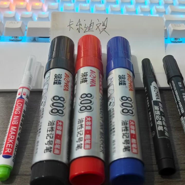 808 bolígrafo de marcado de gran capacidad bolígrafo logístico bolígrafo expreso bolígrafo de marcado pincel grueso bolígrafo de secado rápido