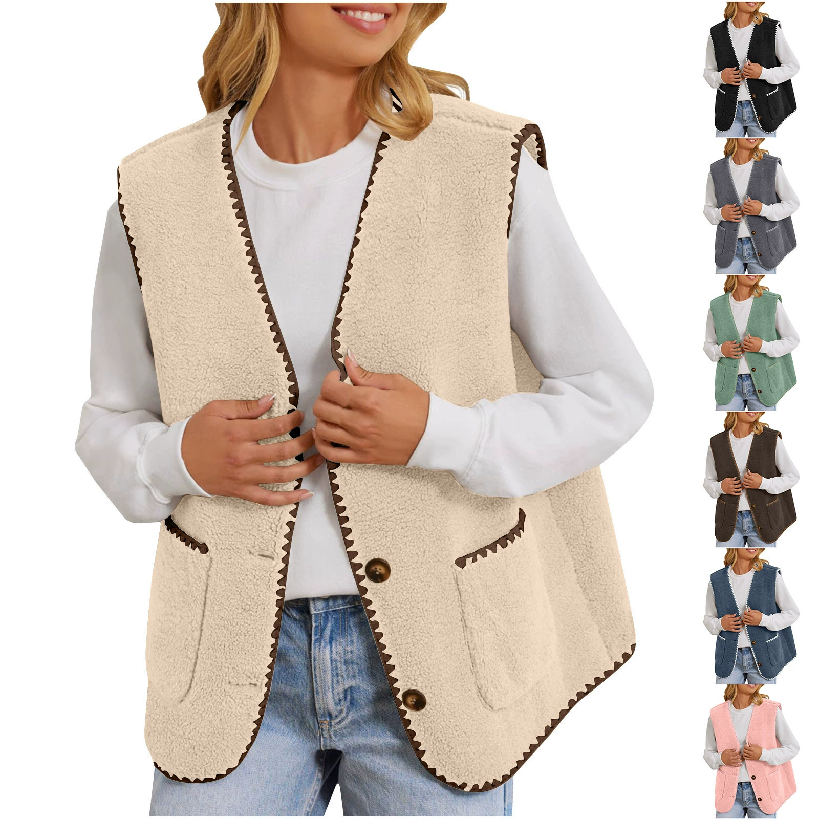 Трансграничные европейские и американские молодые и среднего возраста женские жилеты без рукавов