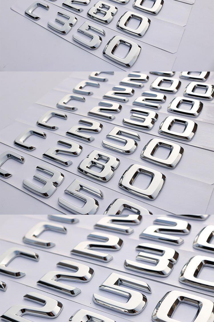 Mercedes-Benz old C-Class C180 C200 C260L C280 C300L modified car emblem and rear badge stickers