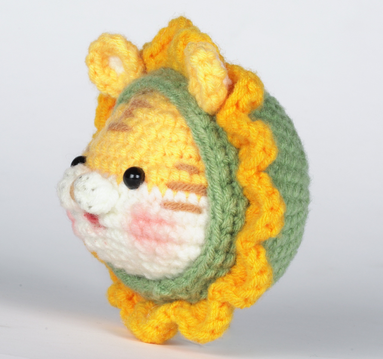 Manual de instrucciones en inglés Nuevo paquete de material de crochet de bola de hilo hecho a mano con dibujos animados para tejer adornos de regalo_voghion.com