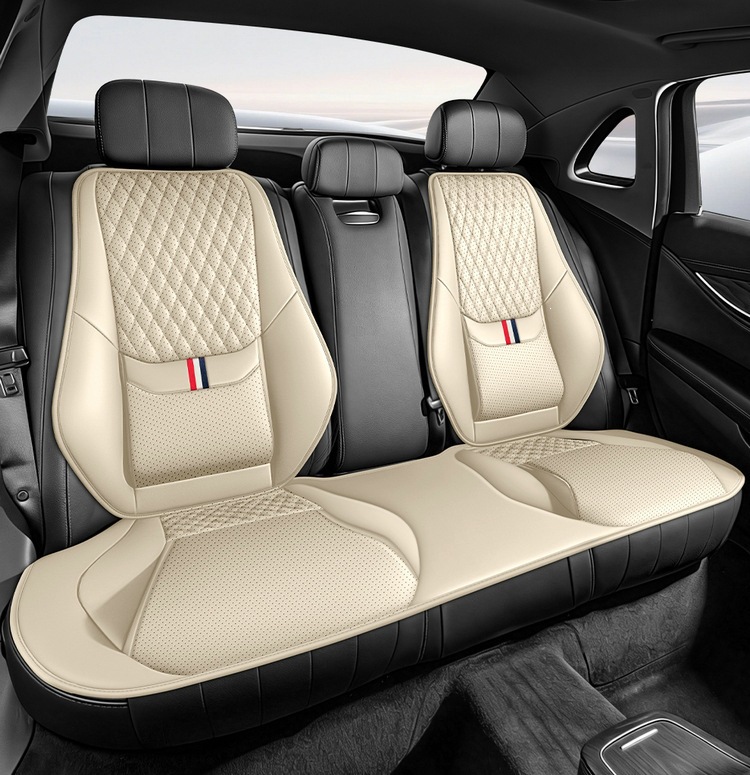 Cross-Border Popular Car Seat Cushion, Single Seat Universal Full Leather Seat Cover with Lumbar Support and Leg Rest, Suitable for All Seasons