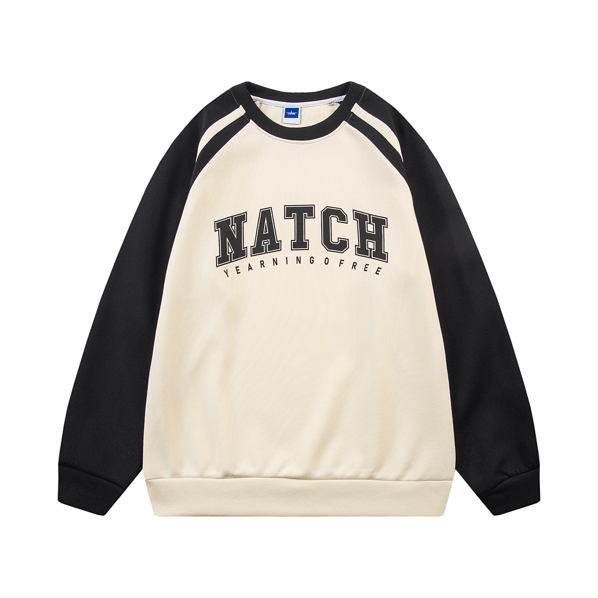 2024 Spring/Summer New Product Letter Printed Sweater Raglan Loose Casual Top for Men_voghion.com