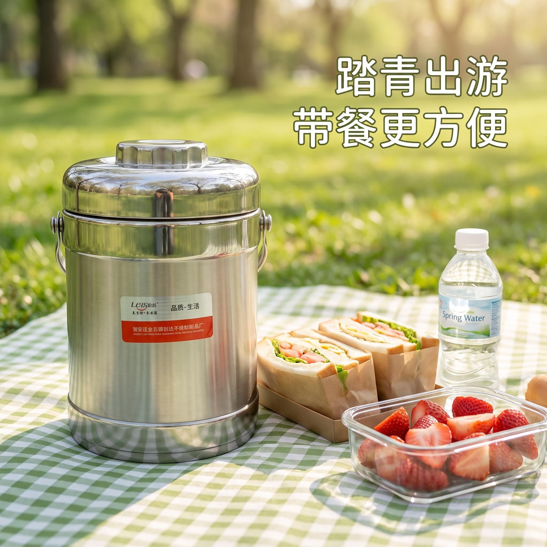 Le's Reunion Vacuum Food Container, Ultra-Long Insulation Lunch Box, Multi-Layer Large Capacity Portable Bento Box for Office Workers and Students