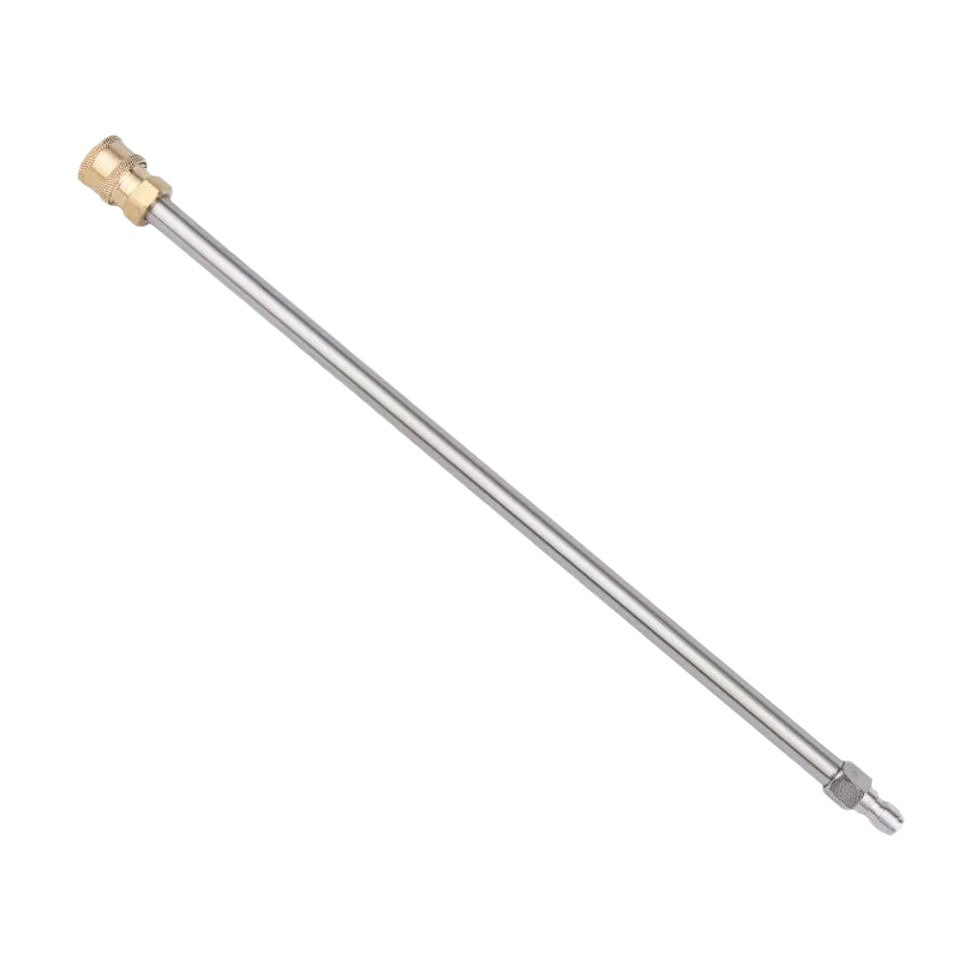 High-pressure washer car wash machine extension rod stainless steel quick connector 1/4 extension rod bent rod spray gun water gun accessory