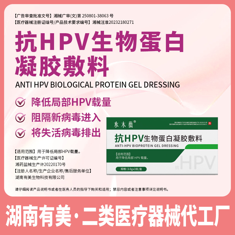 Shuimuwei Anti-Hpv Biological Protein Gel Dressing Reduces the Load and Blocks High-Risk Hpv Conversion to Negative Gel Processing