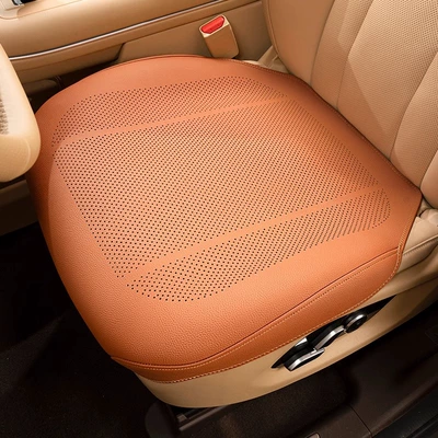 High-End, Ventilated, Cool and Breathable, Summer | Seat cushion, seat cover - emma-orange-punched-breathable-full-edge-single-cushion