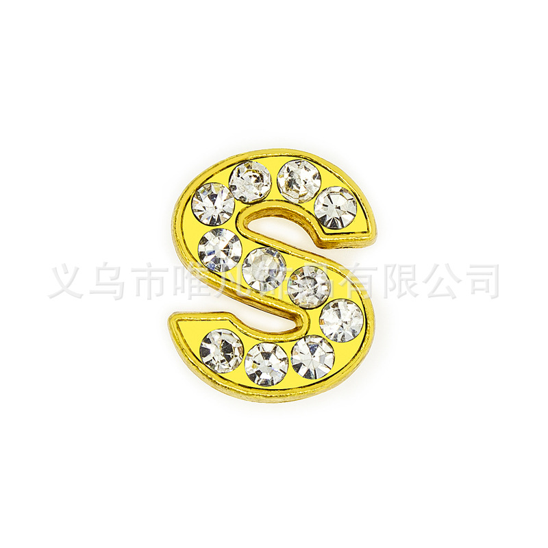 Gold diamond letter-s