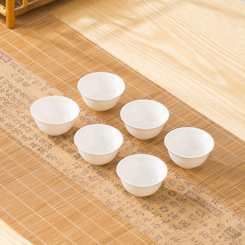 Cuenco de cubierta de porcelana de hueso, grasa de cordero, juego completo de té Chaoshanfu, simple ceremonia de té casera, tetera de té image 7