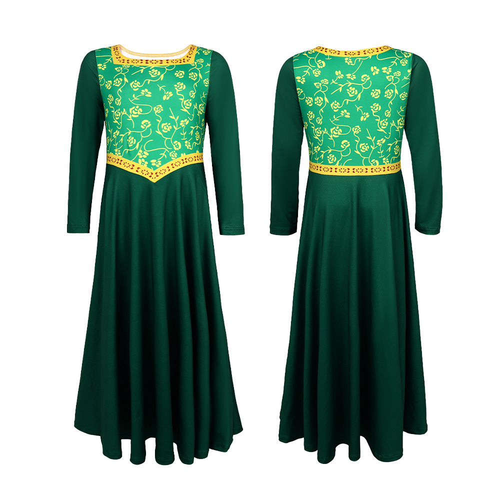 Halloween Monstruos 5 Shrek Set Princesa Fiona Femenina Cosplay Disfraces Princesa vestido Jugues de rol
