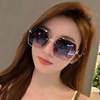 Sunglasses, high-end fashionable sun protection cream, 2022 collection, fitted, UF-protection, internet celebrity