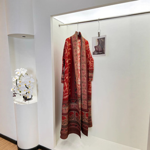 2025 New Miyake Pleated Fashionable Cross-Border Plus Size Abaya Printed Arabic Robe Cardigan Jacket