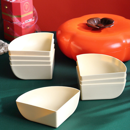 New persimmon persimmon Ruyi persimmon fruit plate dried fruit box home living room nut plate holiday snacks fruit plate with lid