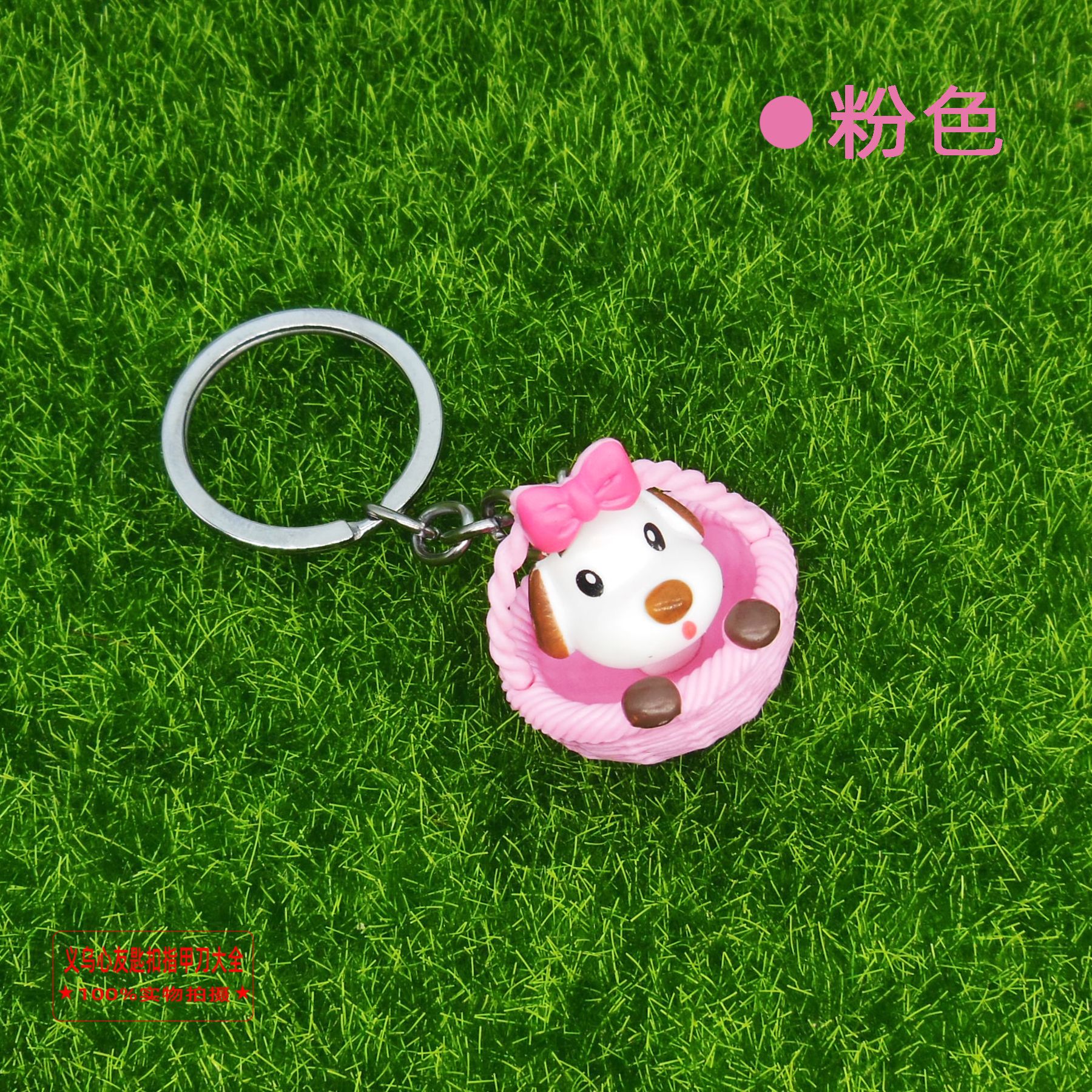 Gato de dibujos animados llavero colgante lindo gato muñeca estudiante adornos campus tienda suministro al por mayor