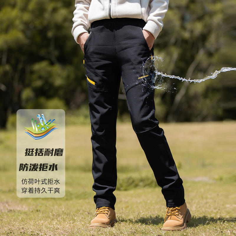 Autumn and winter combat pants women's sports windproof Waterproof warm fleece-lined thickened trousers mountaineering hiking cold-proof casual pants Autumn and winter combat pants women's sports windproof Waterproof warm fleece-lined thickened trousers mountaineering hiking cold-proof casual pants