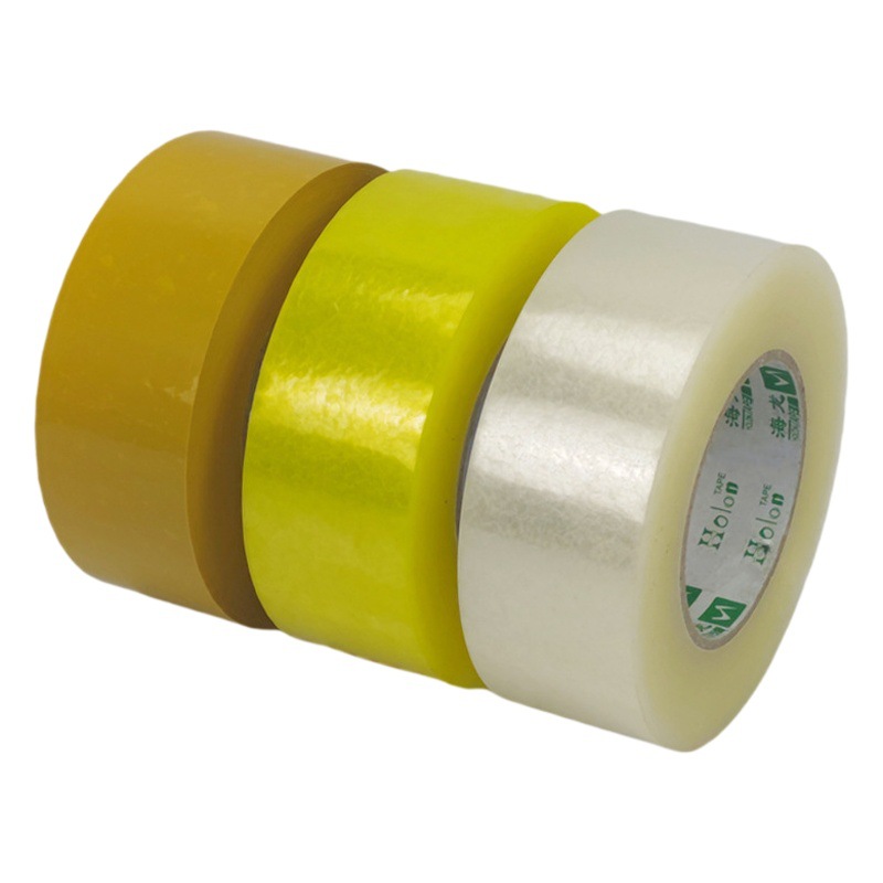 FCL transparente rollo grande sellado al por mayor 6cm de ancho cinta de embalaje expreso 5 cm cinta de sellado amarilla