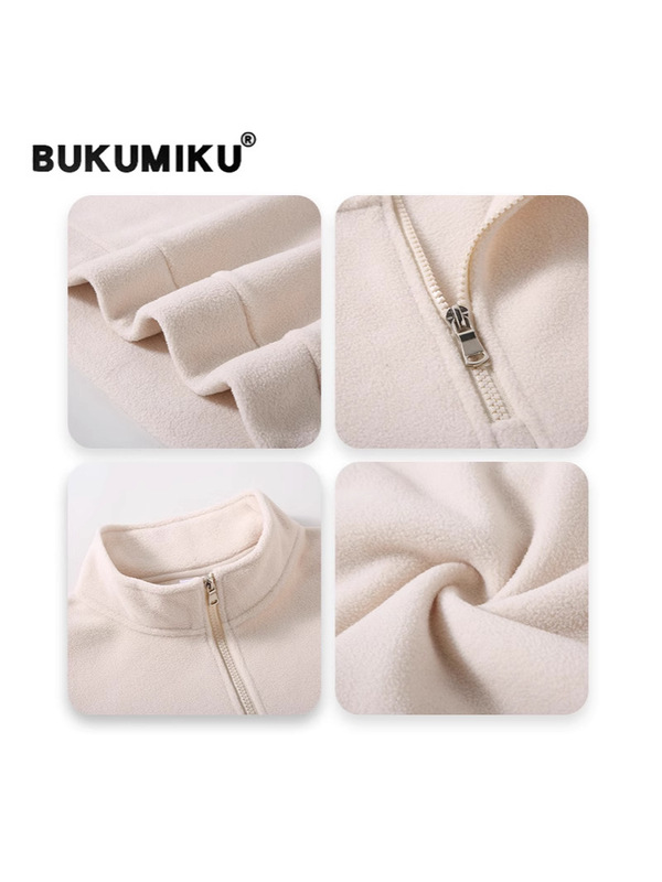 Men's Autumn Winter Double-Sided Polar Fleece Full-Zip Hoodi|undefined