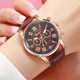 Cross-border Drainage Women's Belt Watch Geneva Quartz Belt Fashion Women's Watch Rome Scale Hand