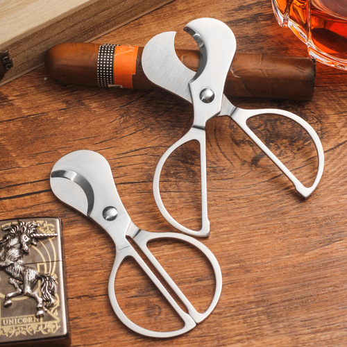 Stainless steel cigar scissors scissors accessories cigar cutter portable pliers Cuban cigar tools smoking accessories wholesale c888