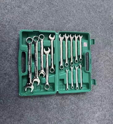 Mühərrik tənzimləmə alətləri — Piece Open-End Double-Headed Torx - mirror-dual-purpose-wrench-14-piece-set-green-box