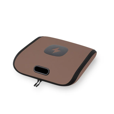 Car storage bag/box: On-Board Charger Storage Box Trunk - brown-leather-10m-wiring-harness-model