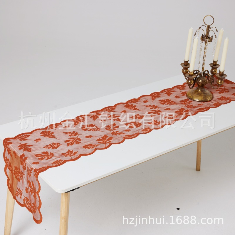 越境電子商取引西洋感謝祭カエデの葉テーブルフラグ家の装飾テーブルフラグ 13 × 72 インチ既製テーブルフラグ小売|undefined