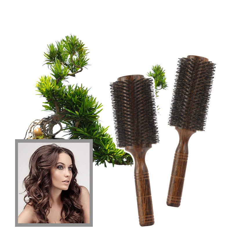 Peine rodillo de pelo extra grande peine hueco flor grande pelo soplado peine pelo onda grande forma de cabeza de onda cerdas peine del rodillo del pelo