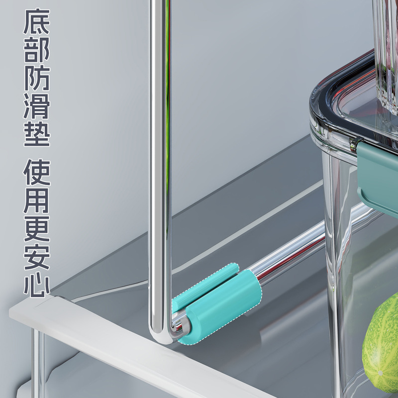 厨房冰箱内部置物架隔层架橱柜分层架冰柜收纳整理神器剩菜盘架子|undefined