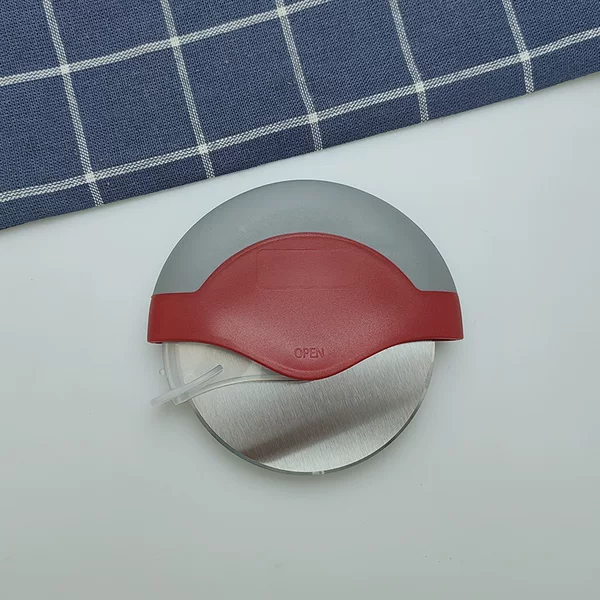 In Stock, Can Be Printed with Logo, Stainless Steel Round Roller Pizza Cutter, Pie Cutter, Pizza Wheel Cutter, Baking Creative Kitchen Tool