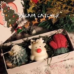 卸売りクリスマス創意手作りアロマキャンドルお土産クリスマスツリー鹿型アロマキャンドル礼箱