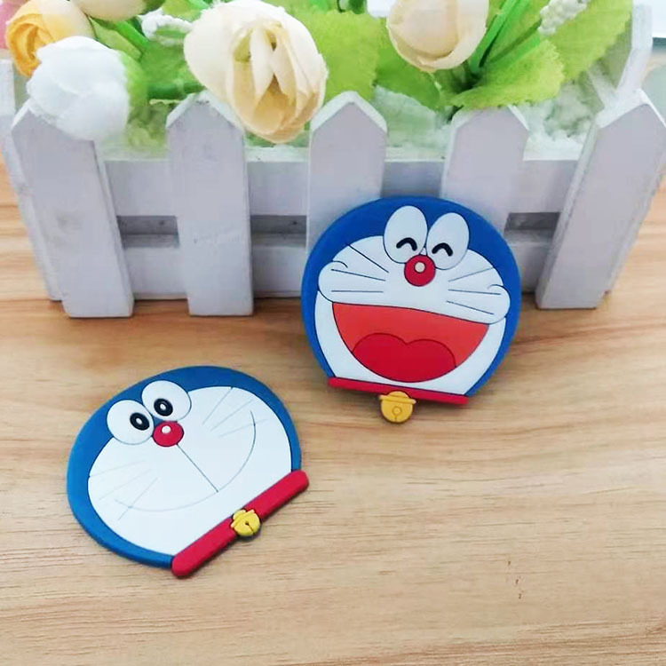 Cute Cartoon Laughing Jingle Soft Adhesive Patch PVC Rubber DIY Doraemon Phone Case Driver's License Leather Cover Patch