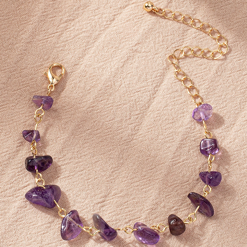 Simple Style Geometric Metal Metal Button Artificial Crystal Bracelets 1 Piece