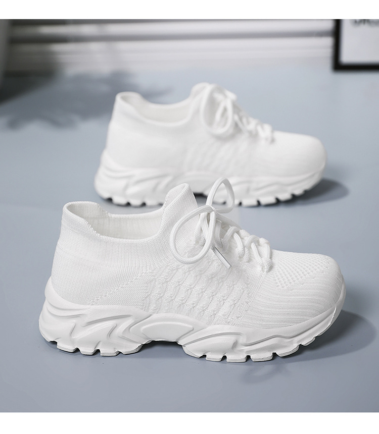 Mädchen Sneaker Mit Dicker Sohle Und Schnürung Aus Mesh_voghion.com