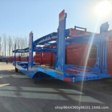 出口二手欧式13.75米轿运车多功能双层液压升降轿车乘用车辆运输