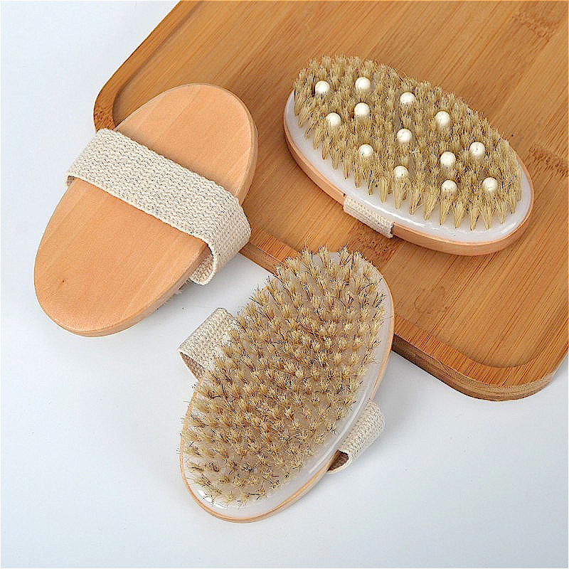 Cepillo de baño de cerdas seleccionado Venta caliente transfronteriza Hemu cepillo de masaje cepillo de baño venta directa al por mayor