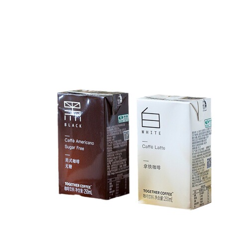 【Brand Direct Sales】Kaka Black and White Yam Latte, 250ml*6 Boxes, Latte, Americano, Coconut Milk