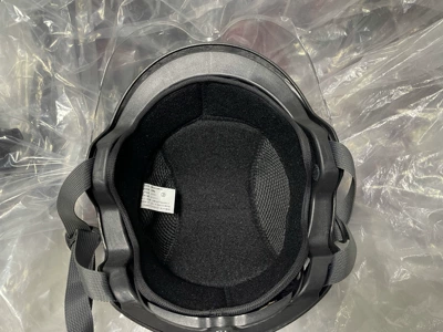 Accessories Inner Pad Removable, Motosiklet dəbilqələri - half-helmet-lined-with-black-with-fixed-velcro