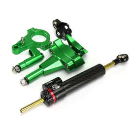 适用川崎NINJA400 改装防车头摇摆钛尺码方向阻尼器支架 阻尼钛尺