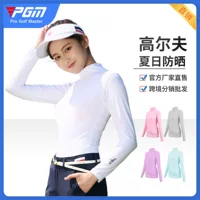 Одежда для гольфа PGM женская рубашка с солнцезащитным кремом Ice Silk футболка с длинным рукавом Удобная дышащая одежда для гольфа оптом