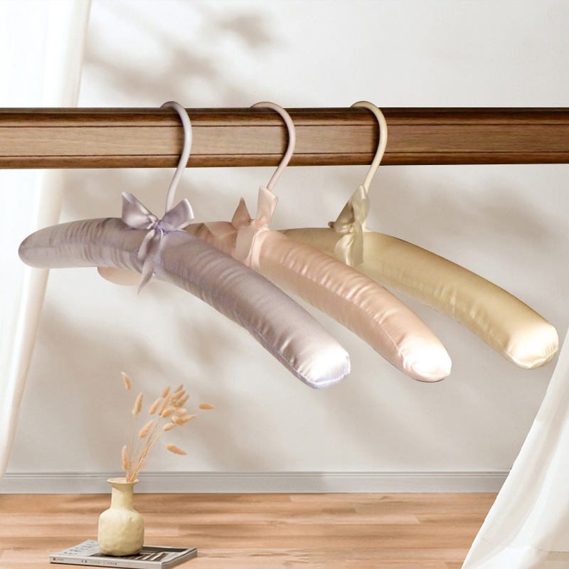 Adult Bag Clothes Hanger Silk Cloth Art Clothes Hanger Thickened Sponge Clothes Hanger Seamless Wedding Dress Clothes Hanger 
