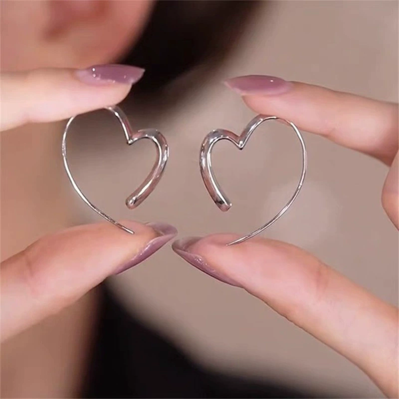 Серебряная игла, дизайн серьги, стиль легкой роскоши, стиль высокого качества, оптом