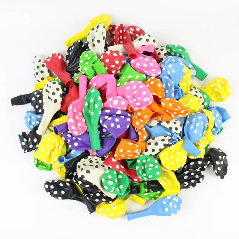 12-inch five-sided printed polka dot balloon animal cow wedding room…